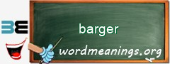 WordMeaning blackboard for barger
